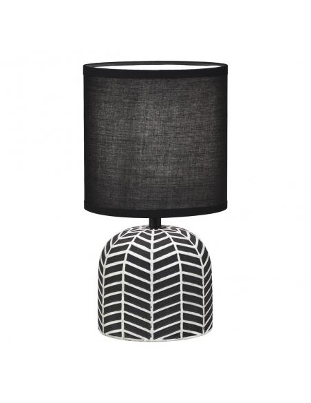 DARREN BLACK/WHITE TABLE LAMP 1 X 40W E-14