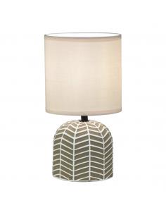 DARREN BROWN/WHITE TABLE LAMP 1 X 40W E-14