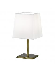 FOX WHITE/LEATHER TABLE LIGHT 1 X 40W E-14