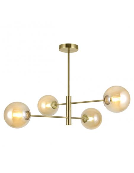 4L.GALAXY BRASS AMBER LAMP 4 X 28W G-9