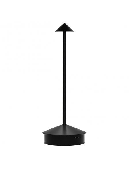 GRAM BLACK LED TABLE LAMP 3W - RECHARGEABLE BATTERY