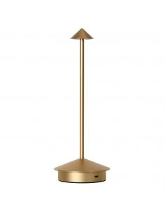 GRAM GOLD MATTE LED TABLE LAMP 3W - RECHARGEABLE BATTERY