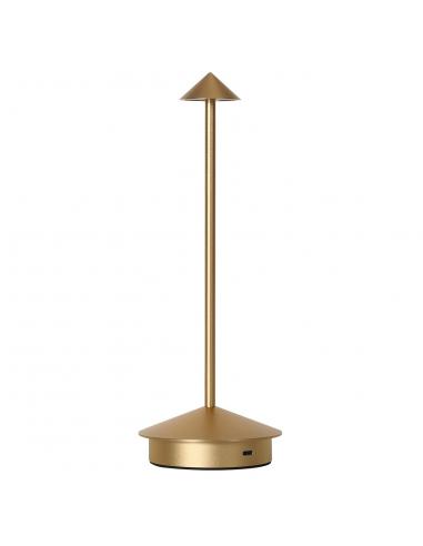 GRAM GOLD MATTE LED TABLE LAMP 3W - RECHARGEABLE BATTERY