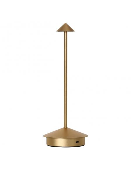 GRAM GOLD MATTE LED TABLE LAMP 3W - RECHARGEABLE BATTERY