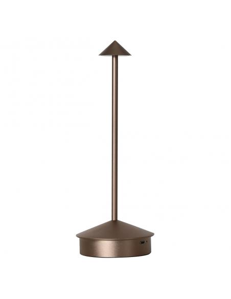 GRAM TOPO METALLIC LED TABLE LAMP 3W - RECHARGEABLE BATTERY