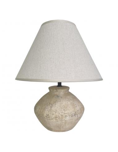 LARRY BEIGE STONE TABLE LAMP 1 X 40W E-14