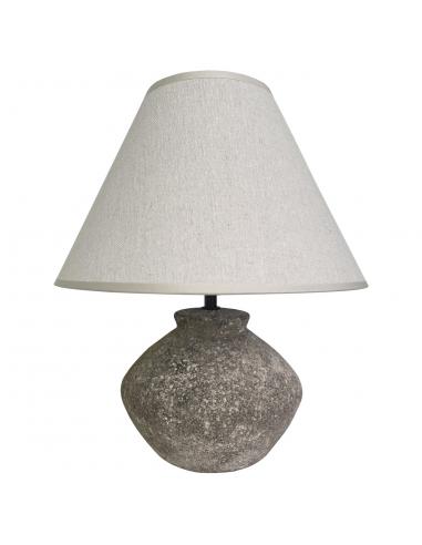 LARRY STONE GRAY TABLE LAMP 1 X 40W E-14