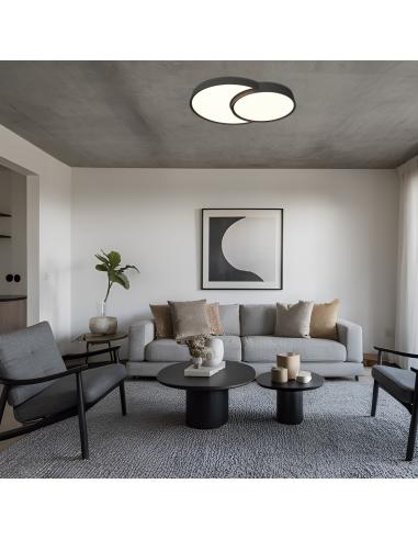 NIRO BLACK LED CEILING LIGHT 67W 3000/4000/6000K