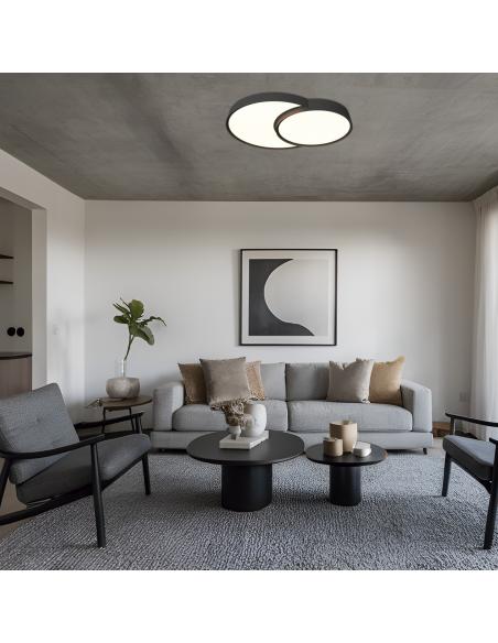 NIRO BLACK LED CEILING LIGHT 67W 3000/4000/6000K