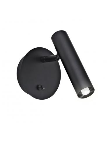OSMA BLACK WALL LIGHT 1 X 28W G-9