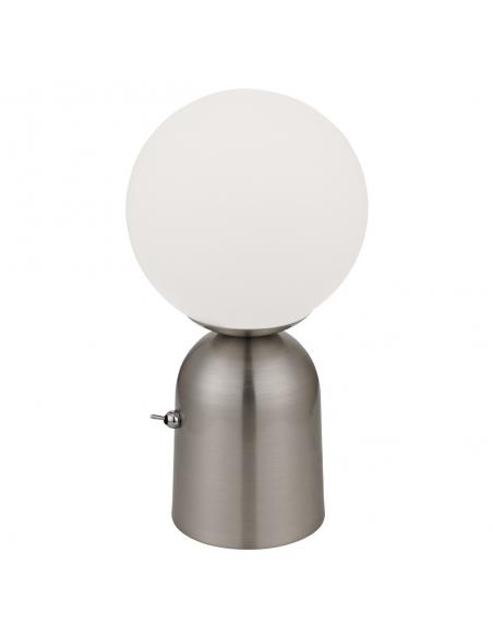 PARMA SATIN NICKEL DESKTOP LAMP 1 X 40W E-14