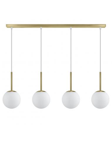 4L.PORTILE BRASS-OPAL STRIP 4 X 40W E-14