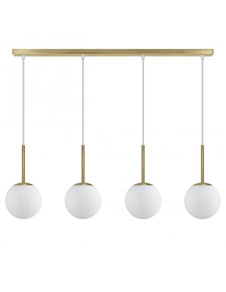 4L.PORTILE BRASS-OPAL STRIP 4 X 40W E-14