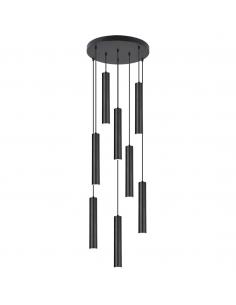 COLGANTE 8L. ANTIA NEGRO 8 X 40W GU-10