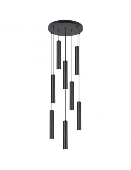 COLGANTE 8L. ANTIA NEGRO 8 X 40W GU-10