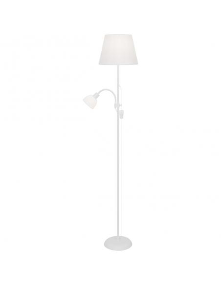PIE SALON SISTO BLANCO 1 X 60W E-27 + 1 X 40W E-14