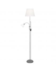 PIE SALON SISTO PLATA 1 X 60W E-27 + 1 X 40W E-14
