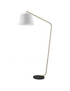 TALBOT SALON FOOT BRASS/WHITE 1 X 60W E-27