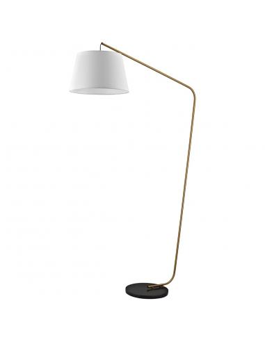TALBOT SALON FOOT BRASS/WHITE 1 X 60W E-27