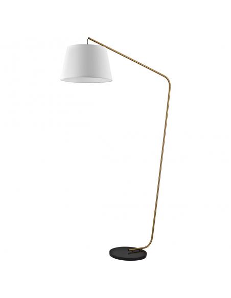 TALBOT SALON FOOT BRASS/WHITE 1 X 60W E-27