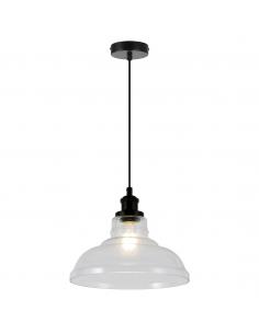UMBRIA PENDANT BLACK-TRANSP. 1 X 60W E-27