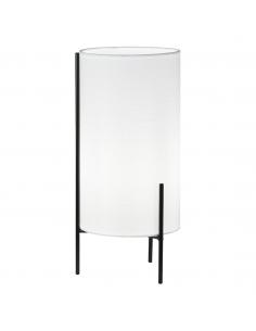 VIRGIL WHITE/BLACK TABLE LAMP 1 X 40W E-14