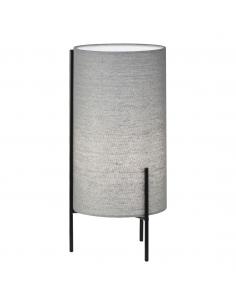 VIRGIL GRAY/BLACK TABLE LAMP 1 X 40W E-14