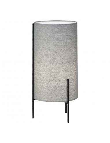 VIRGIL GRAY/BLACK TABLE LAMP 1 X 40W E-14