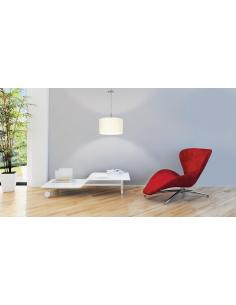 EGLO 31571 - PASTERI Hanging Lamp in Nickel-matte Steel and Textile Fabric 2