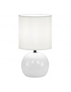 ZIÓN WHITE CERAMIC TABLE LAMP 1 X 40W E-14