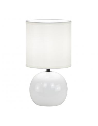 ZIÓN WHITE CERAMIC TABLE LAMP 1 X 40W E-14