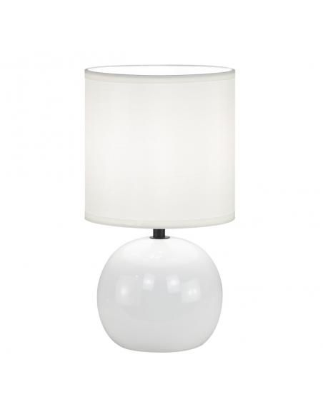 ZIÓN WHITE CERAMIC TABLE LAMP 1 X 40W E-14