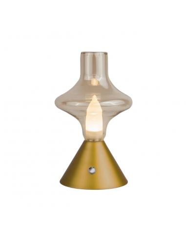 ABEL BRASS LED 2W TABLE LAMP - RECHARGEABLE BATTERY