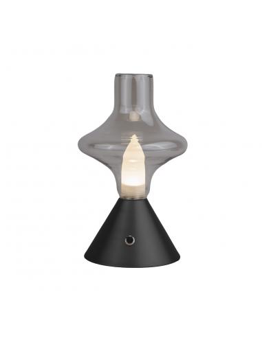 ABEL BLACK LED 2W TABLE LAMP - RECHARGEABLE BATTERY