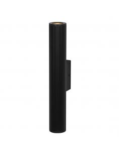 ARBUS BLACK OUTDOOR WALL LIGHT 2 X 25W GU10 - IP54
