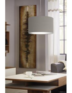 EGLO 31572 - PASTERI Hanging Lamp in Nickel-matte Steel and Textile 2