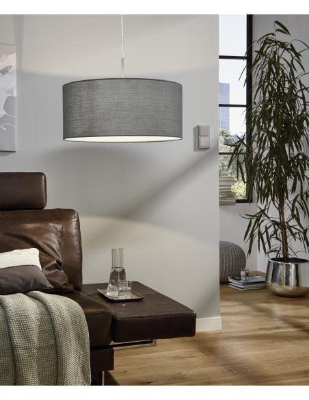 EGLO 31577 - PASTERI Pendant lamp in Steel and Textile