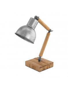 EGLO 33006 - STRINGSTON Living Room Lamp in Wood, brown steel, silver