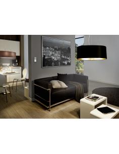 EGLO 31579 - PASTERI Hanging Lamp in Nickel-matte Steel and Textile Fabric 2