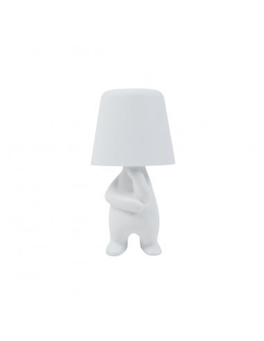 LENOX WHITE LED TABLE LAMP - RECHARGEABLE BATTERY