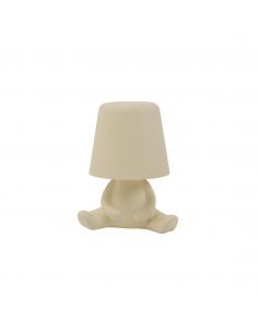 LENOX CREAM LED TABLE LAMP - RECHARGEABLE BATTERY