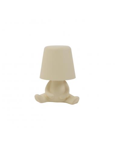 LENOX CREAM LED TABLE LAMP - RECHARGEABLE BATTERY