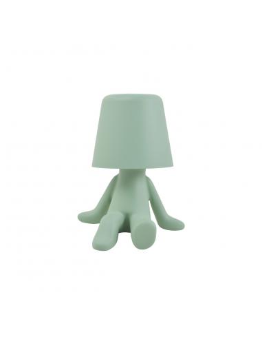 LENOX GREEN LED TABLE LAMP - RECHARGEABLE BATTERY