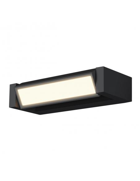 LONGO BLACK LED OUTDOOR WALL LIGHT 12W 3000K