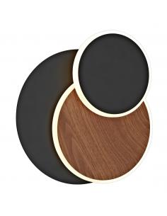 BOSSA BLACK-WOOD LED CEILING LIGHT 10W 550LM 3000K