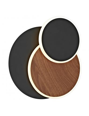 BOSSA BLACK-WOOD LED CEILING LIGHT 10W 550LM 3000K