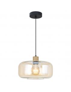1L CAIRA PENDANT BLACK/AMBER 1 X 60W E-27