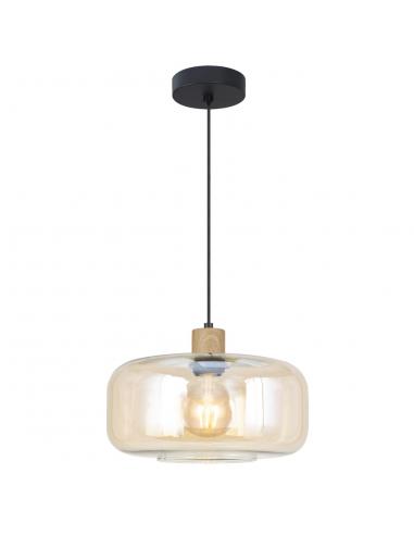 1L CAIRA PENDANT BLACK/AMBER 1 X 60W E-27