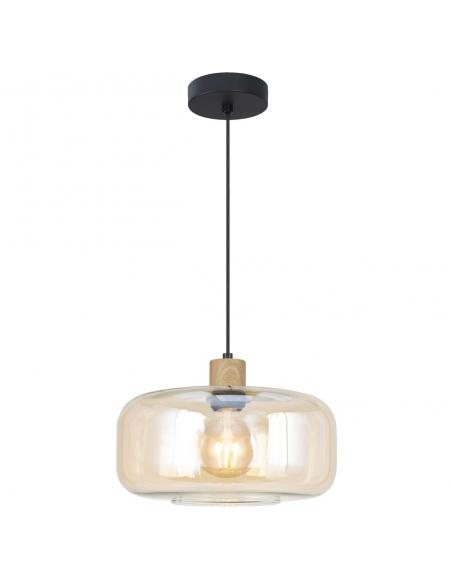 1L CAIRA PENDANT BLACK/AMBER 1 X 60W E-27