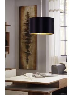 EGLO 31599 - MASERLO Hanging Lamp in Nickel-matte Steel and Textile 2